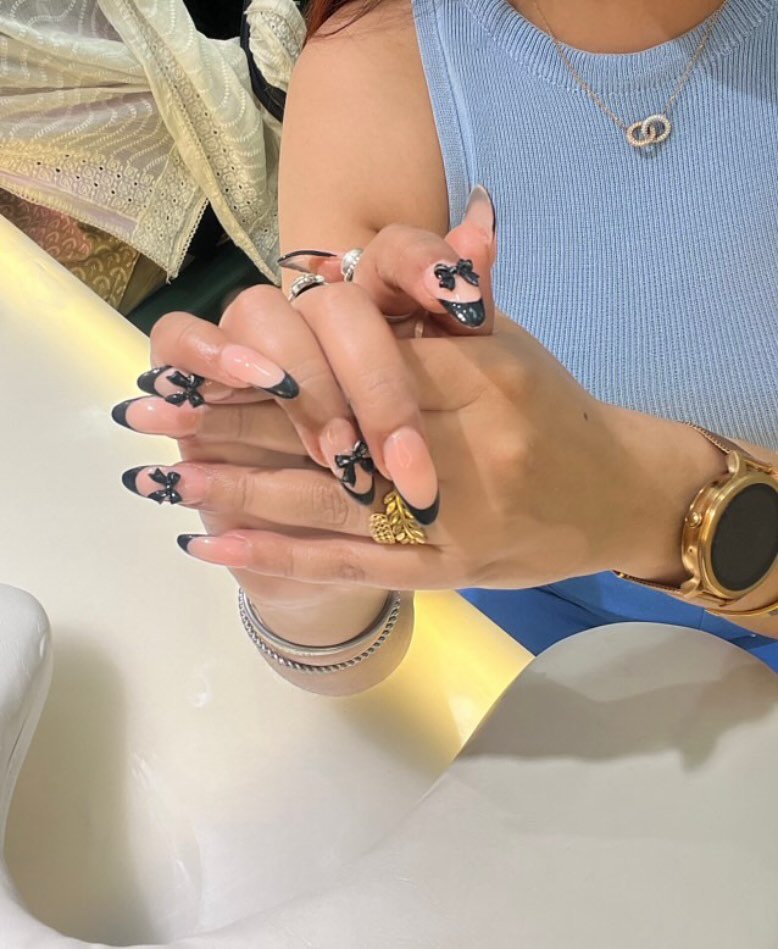#bownails #frenchnails